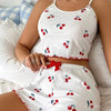 Summer Suspender Elastic Shorts Pajamas Women's Suit