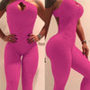Yoga Jumpsuit Cross Design Backless Tracksuit Full Bodysuit