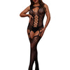 Jacquard Hollow Stockings Women's Sexy See-through Sling Charming Fishnet Clothes Suit